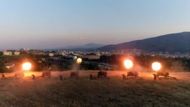Photo of Почесна артилериска стрелба во пресрет на одбележувањето 34 години од македонската Армија