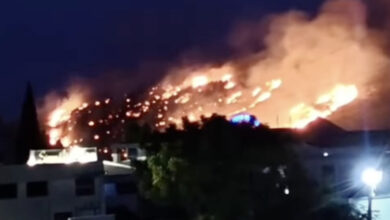 Photo of (Видео) Голем пожар во Сутоморе: Огнот се приближи до куќите, туристите во страв