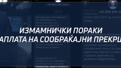 Photo of Со смс порака за лажен сообраќаен прекршок неготинец измамен за 27.000 денари
