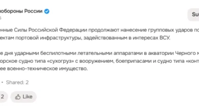 Photo of Русија соопшти дека погодила два брода во Црното Море кои превезувале оружје за Украина