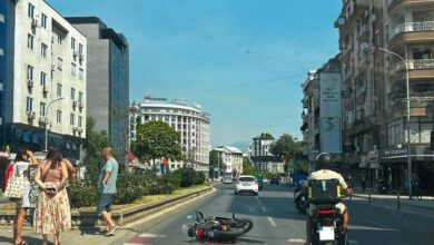 Photo of Повреден е мотоциклист во сообраќајка кај Соборниот храм во Скопје
