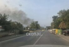 Photo of (Видео) Пожар на крајот од Илинденска, црн чад се издига од делот покрај Вардар