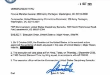 Photo of Трамп ја одобри првата воена егзекуција со стрелање по повеќе од 60 години за масакр во воената база Форт Худ