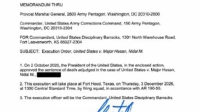 Photo of Трамп ја одобри првата воена егзекуција со стрелање по повеќе од 60 години за масакр во воената база Форт Худ