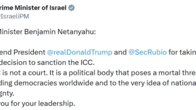 Photo of Нетанјаху им се заблагодари на Трамп и Рубио за санкциите кон МКС