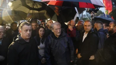 Photo of Лидерот на главната опозициска партија во Албанија Сали Бериша најави национален протест за 31 октомври како поддршка за студентите кои протестираат