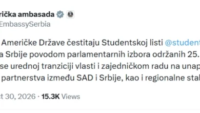 Photo of САД им честитаа на Студентската листа и на граѓаните на Србија по повод изборите одржани на 25 октомври
