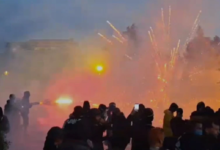 Photo of (ВИДЕО) Насилни протести во Тирана: Запален влезот на Министерството за земјоделство, има и повредени
