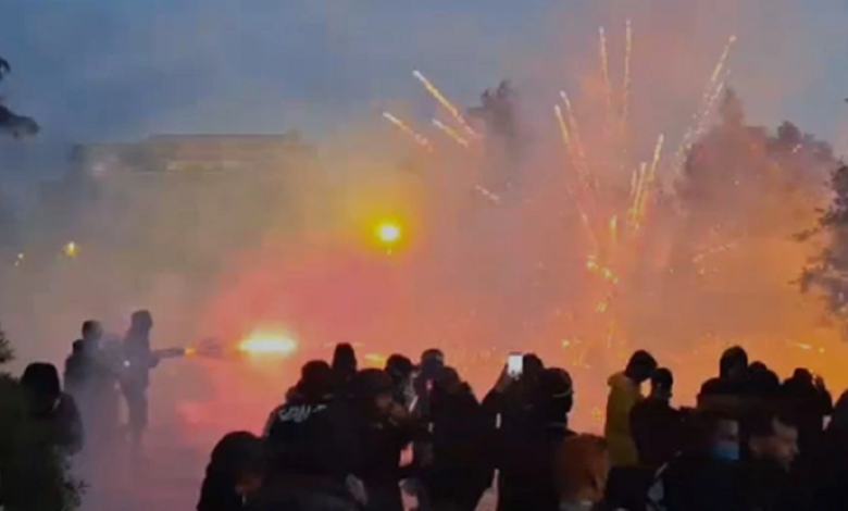 Photo of (ВИДЕО) Насилни протести во Тирана: Запален влезот на Министерството за земјоделство, има и повредени
