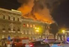 Photo of Голем пожар избувна во историскиот дворец „Милер“ во Санкт Петербург (видео)